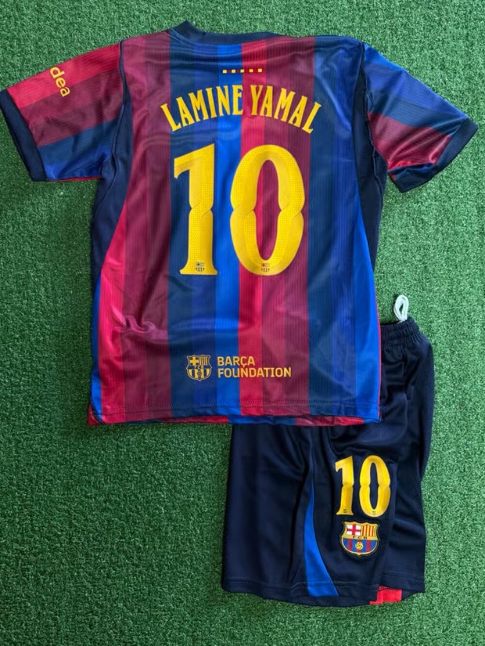 Yamal Home 26 27 Soccer Jersey Short Kit Set